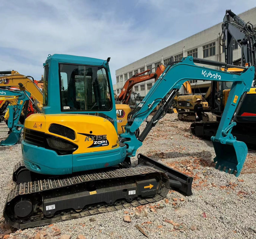Mini Excavadora de rastreo Kubota 155 de segunda mano Excavadora de horas de trabajo bajas