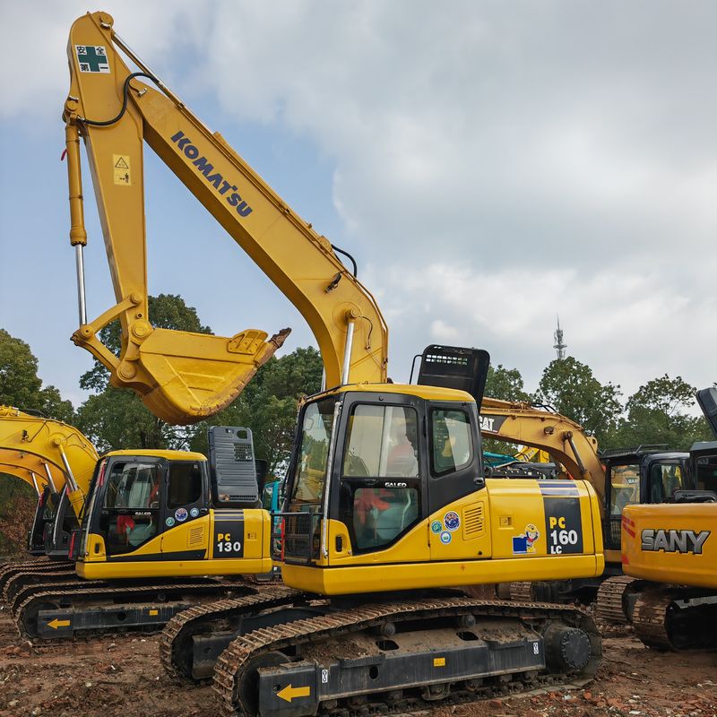 Excavadora de rastreo usada Komatsu pc160 para construcción minería mejor precio de venta Con certificado CE/EPA en stock
