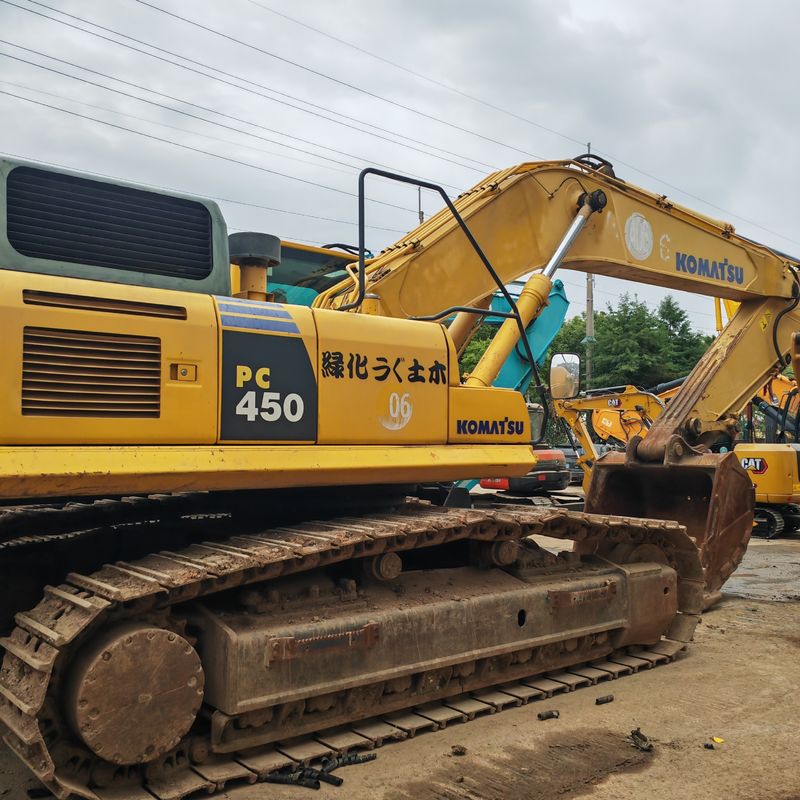 Excavadora de minería de recorrido usado Komatsu pc450 maquinaria estatal original Komatsu 45T excavadora usada en stock para la venta