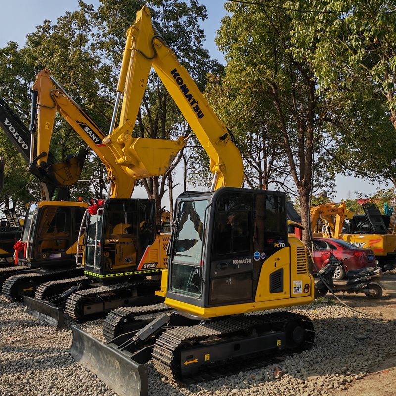 horas de trabajo bajas excavadora usada komatsu pc70-8/excavadora usada de alta potencia Komatsu pc70-8