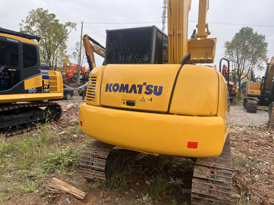 máquina excavadora media con motor japonés de segunda mano komatsu pc130/usada komatsu pc130 con horas de trabajo bajas en venta