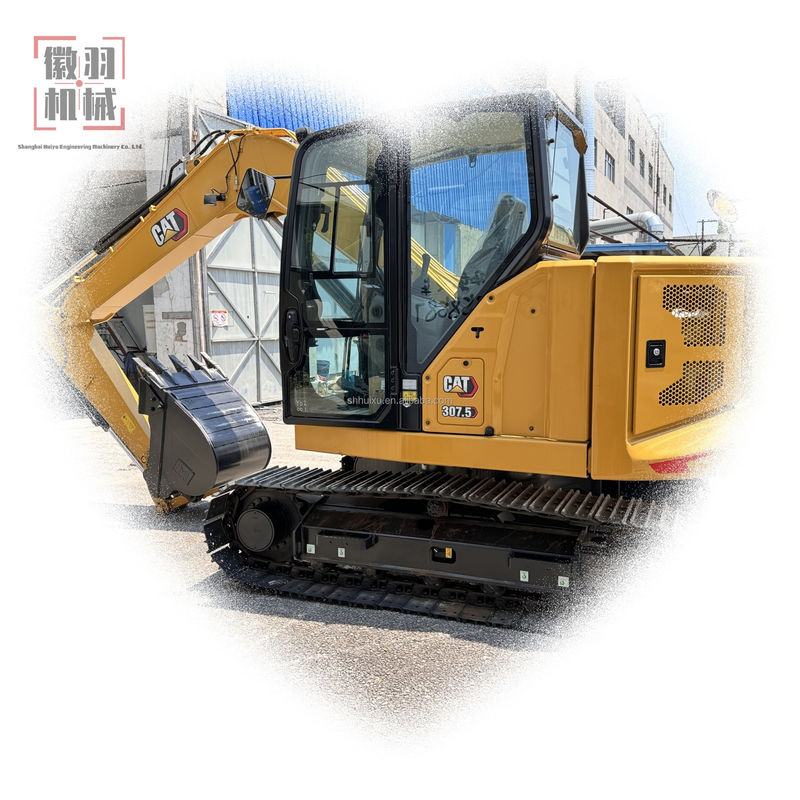 Caterpillar 307.5 usado fue producido en 2023 Mini Usado Excavadora mini cargador maquinaria de construcción