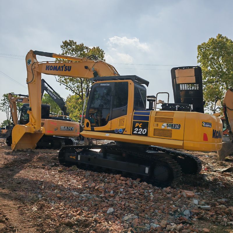22 toneladas de excavadora usada Komatsu Pc220 8 de segunda mano Color original