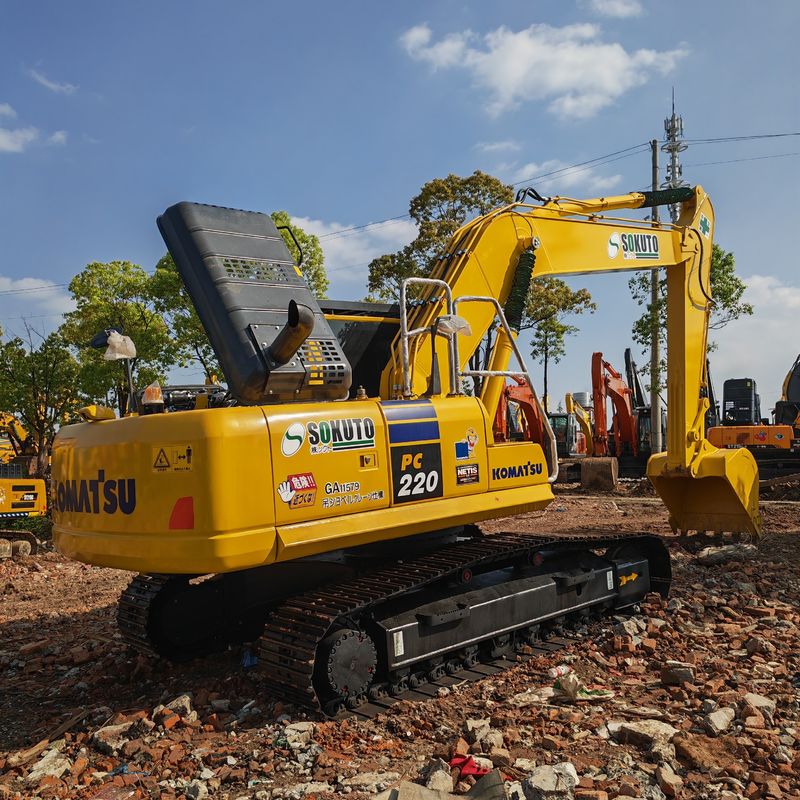 22 toneladas de excavadora usada Komatsu Pc220 8 de segunda mano Color original