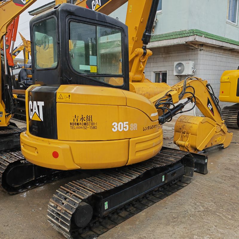 Excavadoras usadas CAT 305.5SR excavadora de rasca / maquinaria de construcción de ingeniería usada CAT 305.5SR excavadora 5T