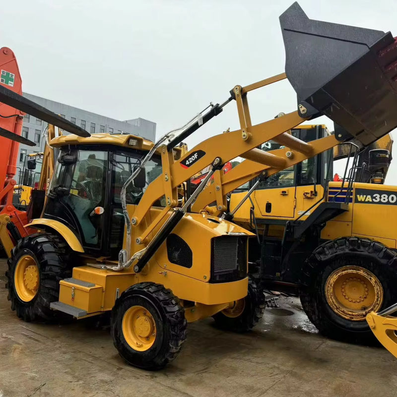 Cargador de retroexcavadora usado Caterpillar CAT420F Cargador de retroexcavadora cat 420f/ japonés de segunda mano motor de retroexcavadoras en buenas condiciones
