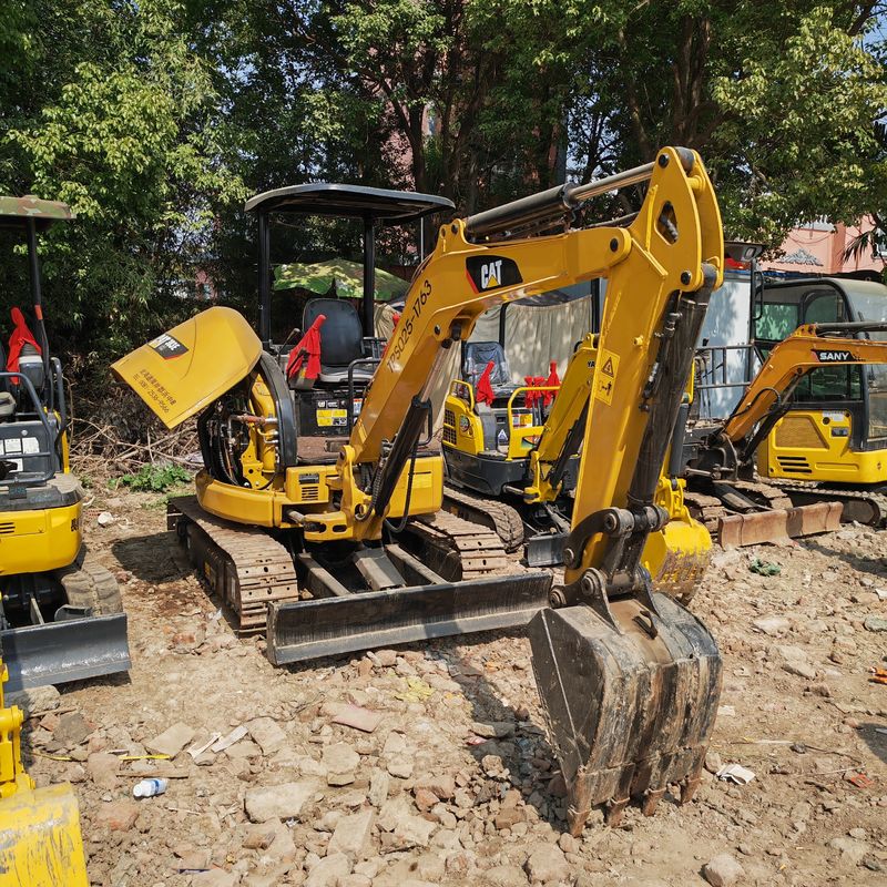 Excavadora mini cat 303 de segunda mano con motor original cat 303 con precio barato en venta