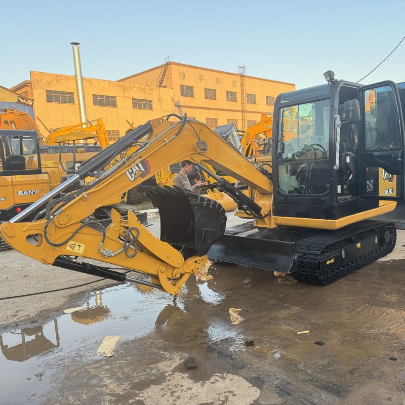 Excavadoras usadas de alta eficiencia de trabajo Mini excavadoras de orugas Maquinaria de movimiento de tierra Cat 305.5e2 Con pulgar hidráulico