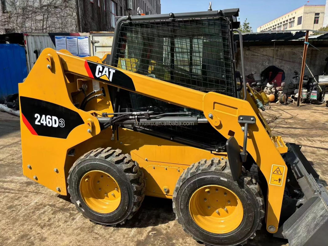 Excavadora de ruedas usadas CAT 246D3 Excavadora de ruedas de la oruga