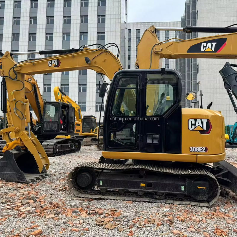 color amarillo de alta potencia del motor usado cat308e excavadora usado gato de segunda mano cat308e