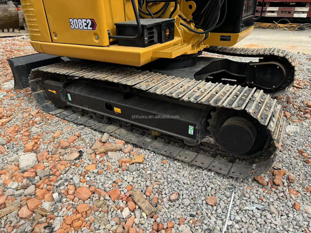 color amarillo de alta potencia del motor usado cat308e excavadora usado gato de segunda mano cat308e