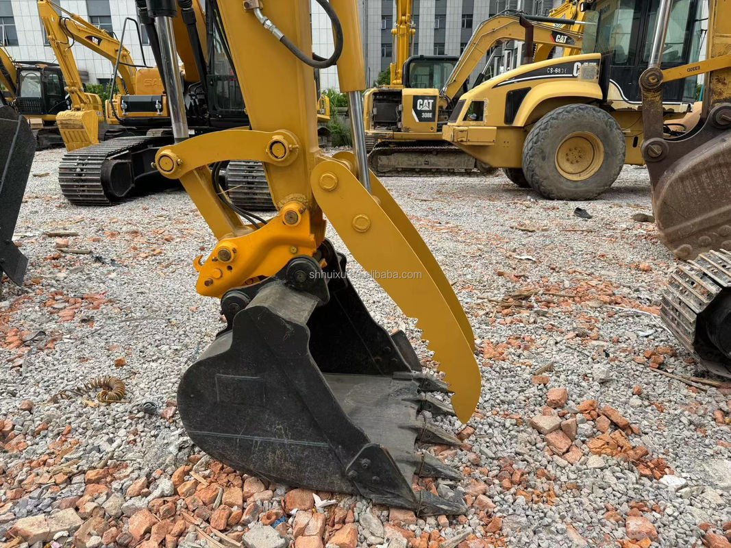 color amarillo de alta potencia del motor usado cat308e excavadora usado gato de segunda mano cat308e