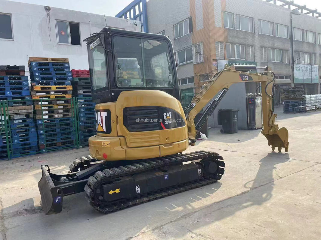 color amarillo mini excavadora usada cat303e para la venta