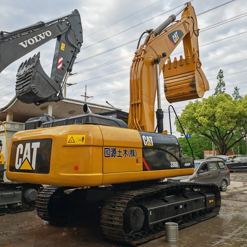 color amarillo de alta potencia de excavación utilizado cat336d /excavadora de segunda mano cat336d en venta