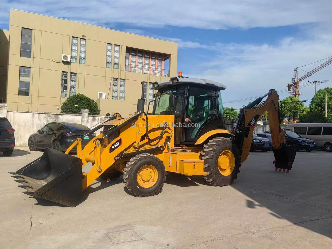 maquinaria de construcción usada cat 420f/ pintura original precio barato cat 420f para la venta