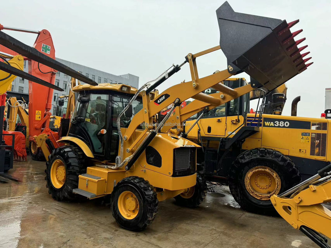 maquinaria de construcción usada cat 420f/ pintura original precio barato cat 420f para la venta