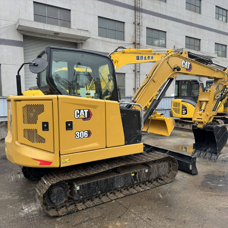 Mini excavadora usada cat306 cat306E2 cat307 máquina de rastreo de segunda mano pequeña excavadora gato 306 gato 306E2 gato 307