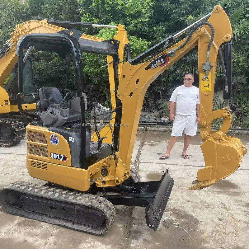mini excavadora usada cat301.7 con pista de goma/mini excavadora de segunda mano cat301.7 con precio barato para la venta