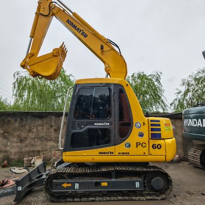 excavadora Komatsu PC60 / horas de trabajo bajas de alta potencia de excavación Komatsu PC60 usado en venta