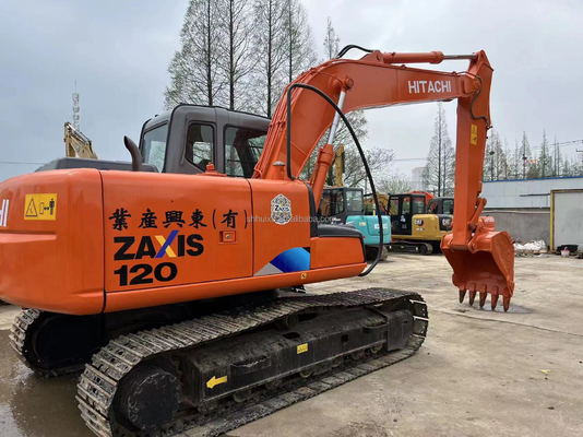 Excavadora usada Hitachi 120: Duradera, eficiente en el consumo de combustible